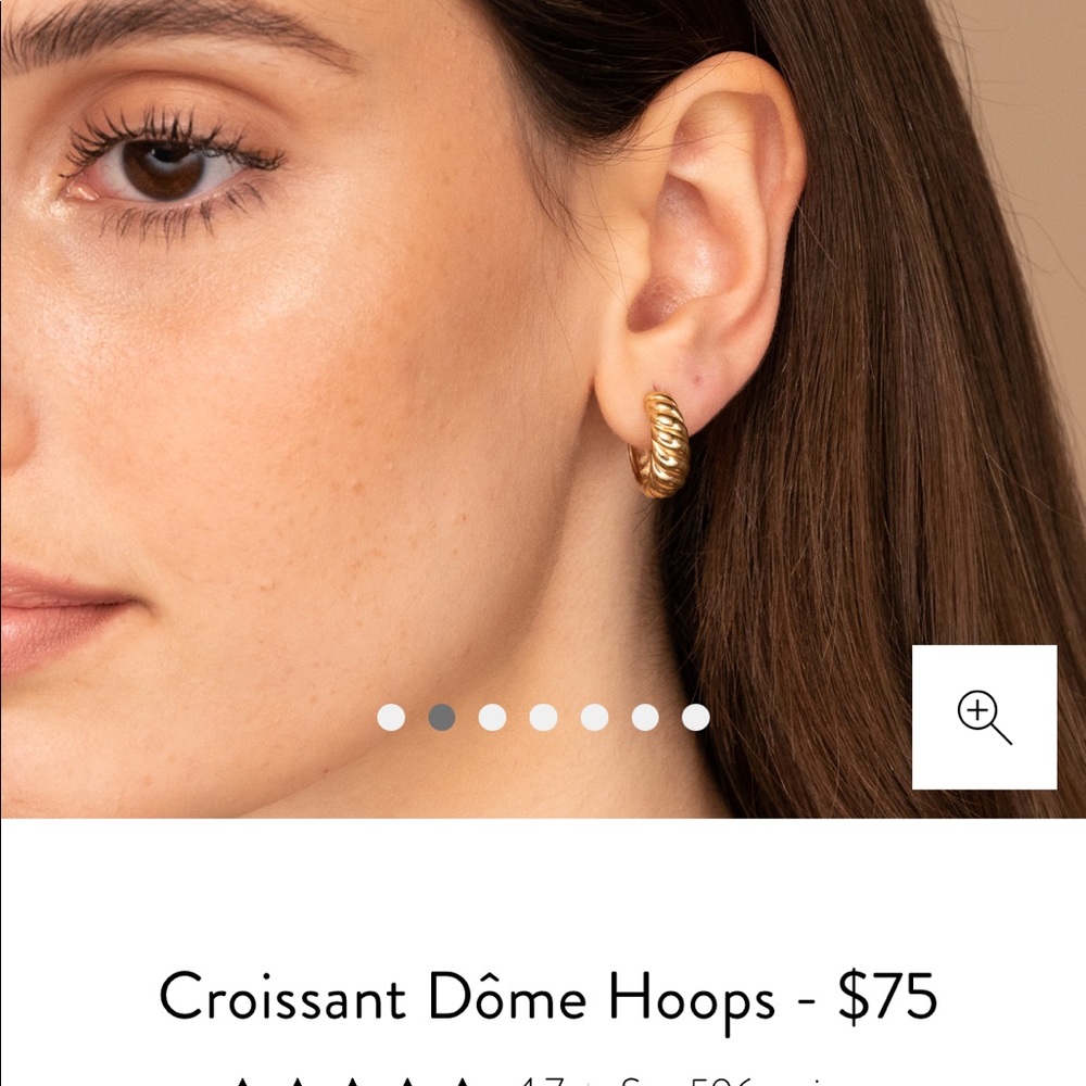 Mejuri Gold Croissant Hoops
